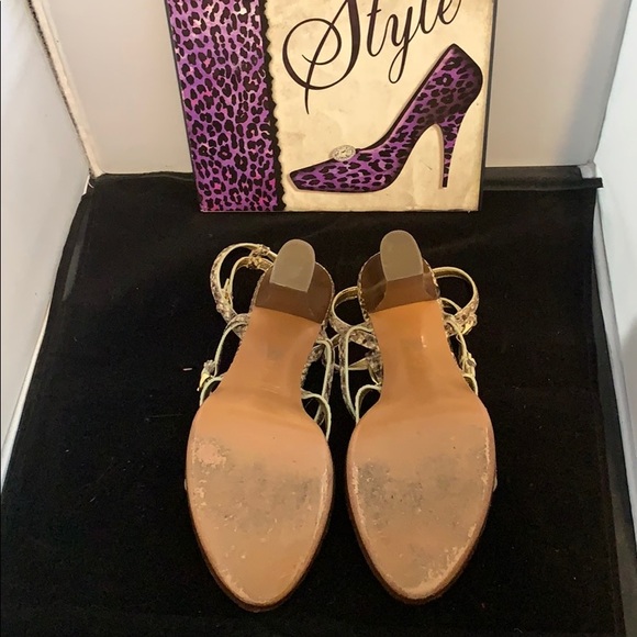 Coach leather reptile print sandals - Picture 5 of 6